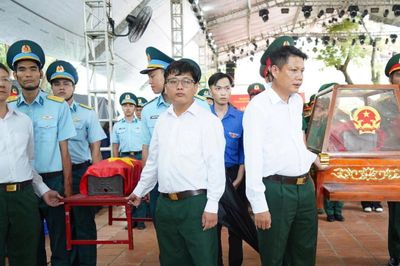 Ngày 14/10: An táng 731 hài cốt liệt sĩ tìm thấy ở Công viên văn hóa Lê Thị Riêng