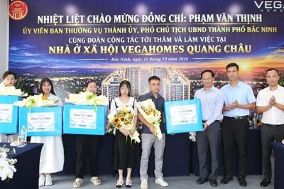 Phó Chủ tịch UBND thành phố Phạm Văn Thịnh thăm dự án nhà ở xã hội Vegas Home Quang Châu