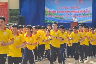 Gia Lai: Hơn 1.000 học sinh, vận động viên hưởng ứng Giải chạy trực tuyến vì cộng đồng UpRace 2026