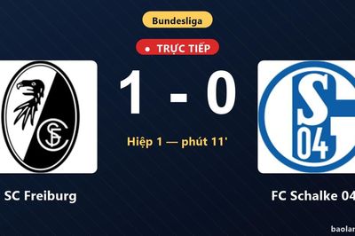 TRỰC TIẾPTrực tiếp SC Freiburg vs FC Schalke 04: SC Freiburg mở tỷ số