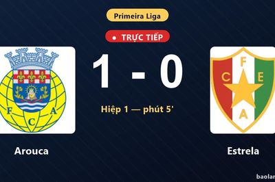 TRỰC TIẾPTrực tiếp Arouca vs Estrela: Arouca mở tỷ số