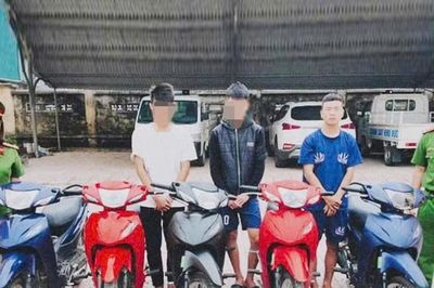 Bắt giữ nhóm đối tượng từ Hà Tĩnh sang Nghệ An trộm xe máy