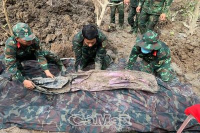 Quy tập thành công 3 hài cốt liệt sĩ tại khu vực nghĩa trang tạm cầu Chữ Y