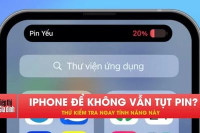 iPhone để không cũng hao pin, thử làm ngay cách này