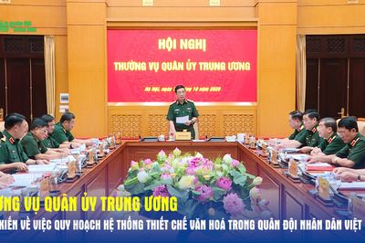Thường vụ Quân ủy Trung ương cho ý kiến về việc Quy hoạch hệ thống thiết chế văn hoá trong Quân đội nhân dân Việt Nam