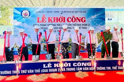Xã Trừ Văn Thố khởi công trường học mang tên Anh hùng liệt sĩ