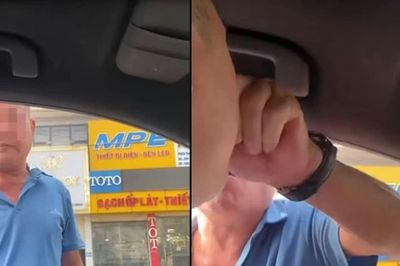 Người đàn ông đầu trần đi xe máy chặn ô tô, véo mũi, tát tài xế khai gì?
