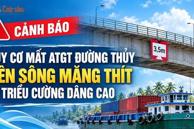 [INFOGRAPHIC] Cảnh báo nguy cơ mất an toàn đường thủy trên sông Măng Thít
