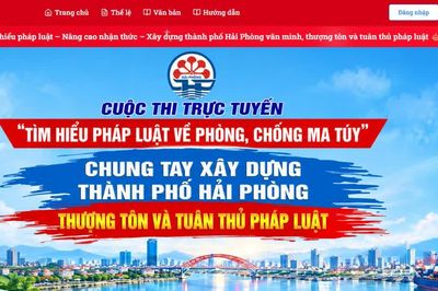 Hải Phòng: Sức hút lớn từ Cuộc thi trực tuyến tìm hiểu pháp luật phòng, chống ma túy