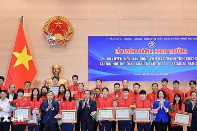 Hà Nội khen thưởng huấn luyện viên, vận động viên xuất sắc tại ASIAD 20