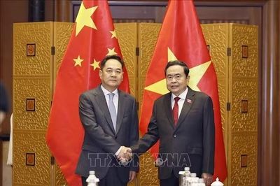 Chủ tịch Quốc hội Trần Thanh Mẫn tiếp các nhân sĩ hữu nghị Trung Quốc