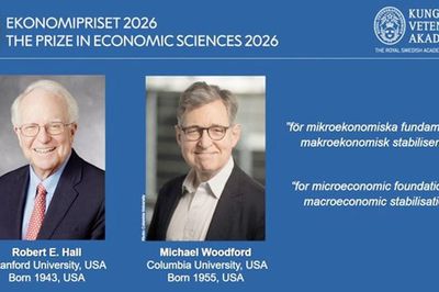 Giải Nobel Kinh tế 2026 được trao cho 2 nhà kinh tế học người Mỹ
