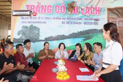Liên minh HTX Việt Nam khảo sát mô hình HTX do phụ nữ lãnh đạo, quản lý tại Thọ Sơn