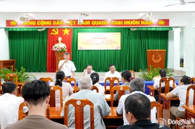 Phường Long Hưng đối thoại với người dân về phương án bồi thường, hỗ trợ thực hiện dự án Metro