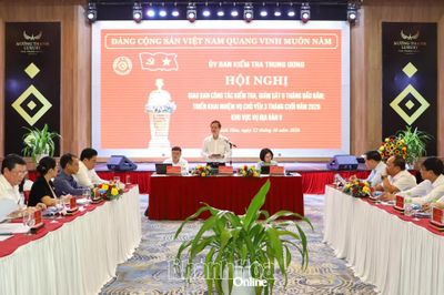 Hội nghị giao ban công tác kiểm tra, giám sát 9 tháng năm 2026 khu vực Vụ Địa bàn V theo dõi