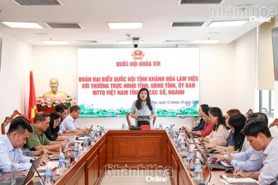 Đoàn Đại biểu Quốc hội tỉnh làm việc với Thường trực HĐND tỉnh, lãnh đạo UBND tỉnh, Ủy ban MTTQ Việt Nam tỉnh và các sở, ngành