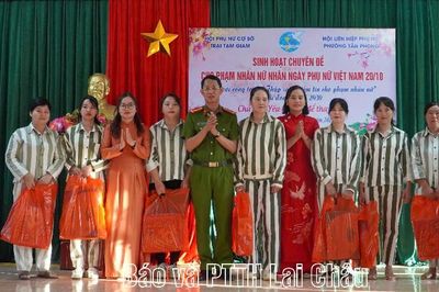 Sinh hoạt chuyên đề cho phạm nhân nữ nhân Ngày Quốc tế phụ nữ 20/10