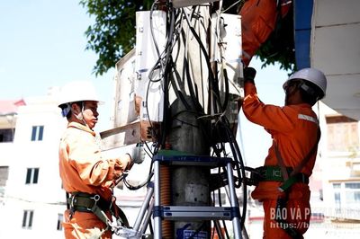 Tập trung thay thế hòm công tơ điện cũ nát
