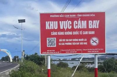 Khánh Hòa: Lắp đặt 10 biển báo khu vực cấm thiết bị bay không người lái tại Bắc Cam Ranh