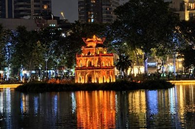 Hồ Gươm lung linh trong dịp kỷ niệm 72 năm Giải phóng Thủ đô