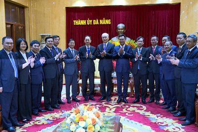 Bí thư Thành ủy Đà Nẵng Lê Ngọc Quang tiếp Chánh án Tòa án nhân dân tối cao Trung Quốc Trương Quân