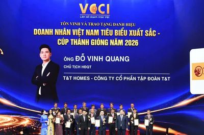 Phó Chủ tịch T&T Group Đỗ Vinh Quang được vinh danh Doanh nhân Việt Nam tiêu biểu - Cúp Thánh Gióng 2026