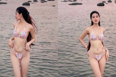 Mỹ nhân Quảng Trị khoe dáng nóng bỏng với bikini, sở hữu làn da trắng trứ danh cùng nụ cười xinh như hoa