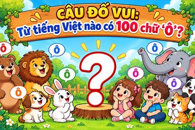 Từ tiếng Việt nào chứa đến 100 chữ 'Ô'?