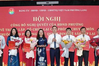 Phường Láng: Kiện toàn tổ chức đảng và bộ máy chính quyền