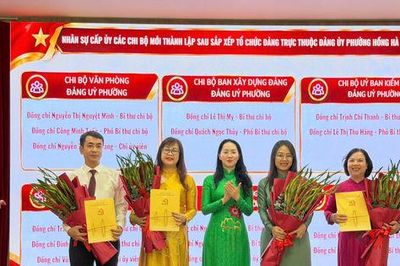 Phường Hồng Hà thành lập, tổ chức lại phòng chuyên môn thuộc UBND phường