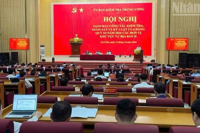 Giao ban công tác kiểm tra, giám sát và kỷ luật đảng tại Lai Châu