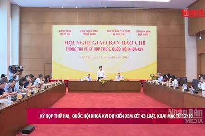 [Video] Kỳ họp thứ Hai, Quốc hội khóa XVI dự kiến xem xét 43 dự án luật, khai mạc từ 17/10