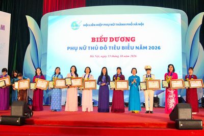 Hà Nội biểu dương 10 Phụ nữ Thủ đô tiêu biểu năm 2026