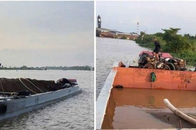 An Giang phát hiện 2 phương tiện chở khoảng 73m³ cát không rõ nguồn gốc