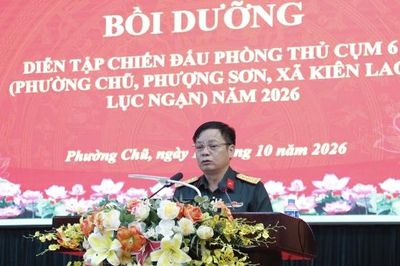 Bắc Ninh bồi dưỡng diễn tập chiến đấu phòng thủ cụm số 6