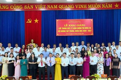 Khai giảng lớp Trung cấp lý luận chính trị khóa 2B hệ không tập trung, khóa học 2026-2027