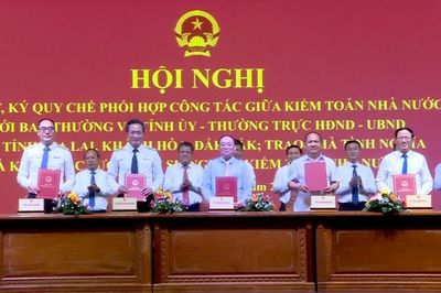 Kiểm toán Nhà nước ký quy chế phối hợp với 3 tỉnh Gia Lai, Khánh Hòa, Đắk Lắk