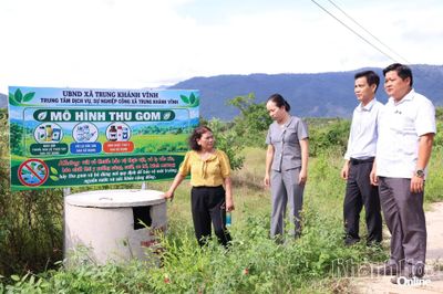 Xã Trung Khánh Vĩnh ra mắt mô hình tuyên truyền thu gom bao bì thuốc bảo vệ thực vật sau sử dụng