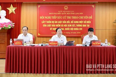 Đoàn đại biểu Quốc hội tỉnh tiếp xúc cử tri, lấy ý kiến đối với Dự thảo sửa đổi Luật Bảo hiểm xã hội