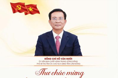 Thư chúc mừng của Chủ tịch UBND tỉnh Lâm Đồng Hồ Văn Mười nhân Ngày doanh nhân Việt Nam