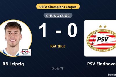 Đánh bại PSV Eindhoven 1-0, RB Leipzig giành trọn ba điểm còn đối thủ trắng tay