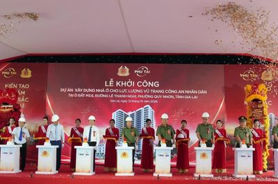 Thứ trưởng Đặng Hồng Đức chủ trì lễ khởi công xây dựng nhà ở cho Công an nhân dân tại Gia Lai