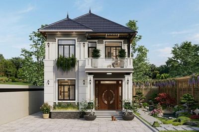 Xây nhà mái Nhật 2 tầng 80m² có sân sau bao nhiêu tiền?