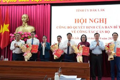 Tỉnh ủy Đắk Lắk công bố quyết định của Ban Bí thư về công tác cán bộ