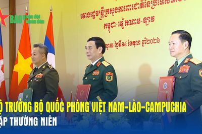 Bộ trưởng Bộ Quốc phòng Việt Nam-Lào-Campuchia gặp thường niên