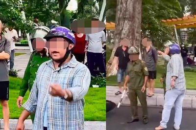 Người đàn ông đi xe máy ngược chiều, bóp cổ, đánh tài xế ô tô sau va chạm