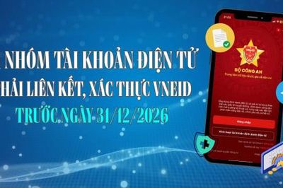 Tài khoản điện tử nào phải liên kết với VNeID trước ngày 31/12/2026?