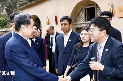 Chủ tịch Quốc hội Trần Thanh Mẫn thăm Khu di tích Lương Gia Hà tại Trung Quốc