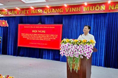 TAND tỉnh An Giang triển khai các Nghị quyết, Chỉ thị của Bộ Chính trị