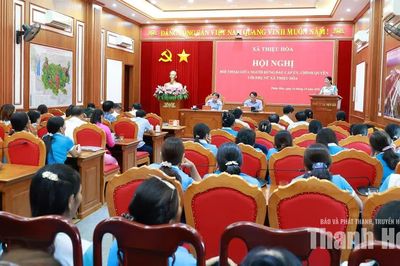 Xã Thiệu Hóa đối thoại với cán bộ, hội viên phụ nữ